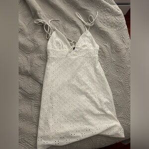 White dress summer mini